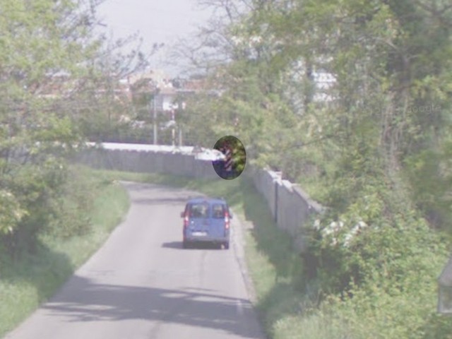 Pannello distanziometrico dei 150 metri (Google Street View)